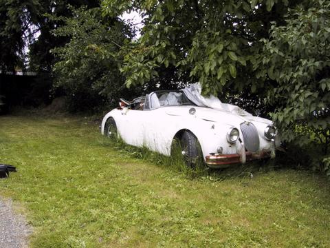 Barn Find 1959 Jaguar XK150 Convertible